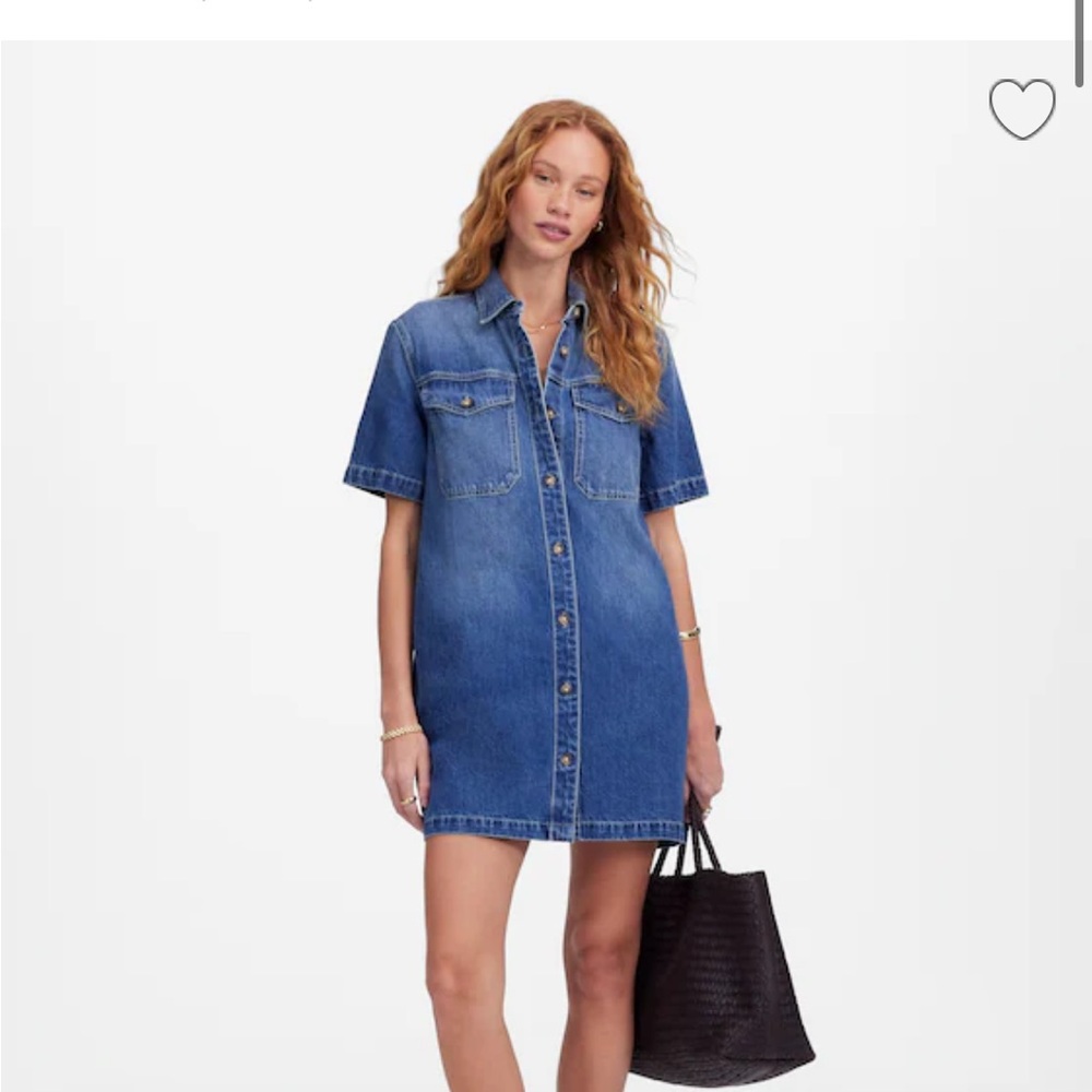 Madewell Blue Denim Mini Dress